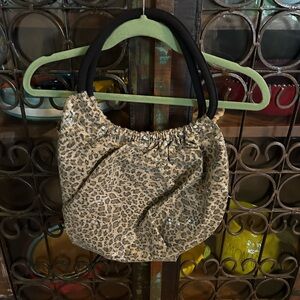 Candie’s Leopard Print Sequin Tote Bag
